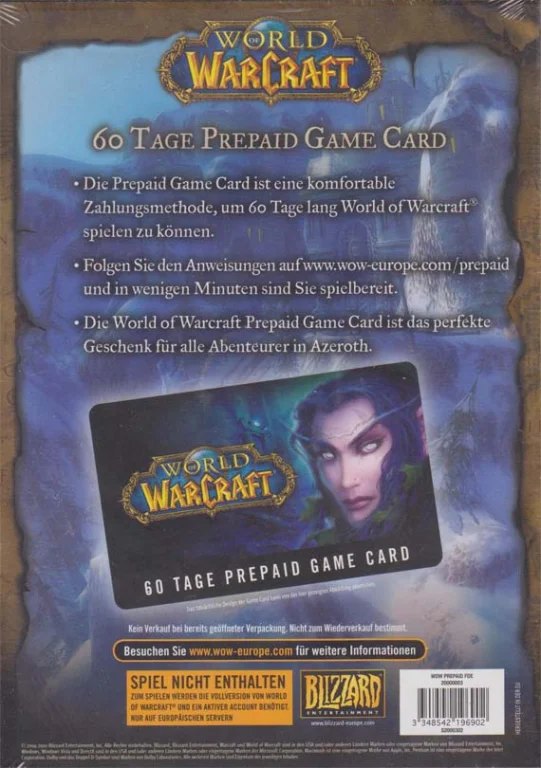 World of Warcraft - 60 Tage Prepaid Game Time Card