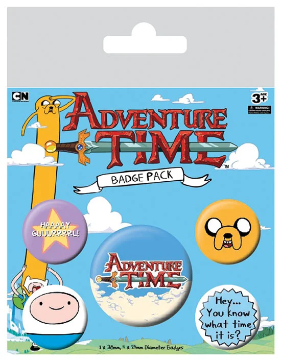 Adventure Time - Badge Pack - 5er Set Ansteck-Buttons (Set 1)