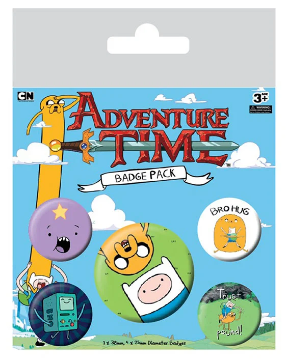 Adventure Time - Badge Pack - 5er Set Ansteck-Buttons (Set 2)
