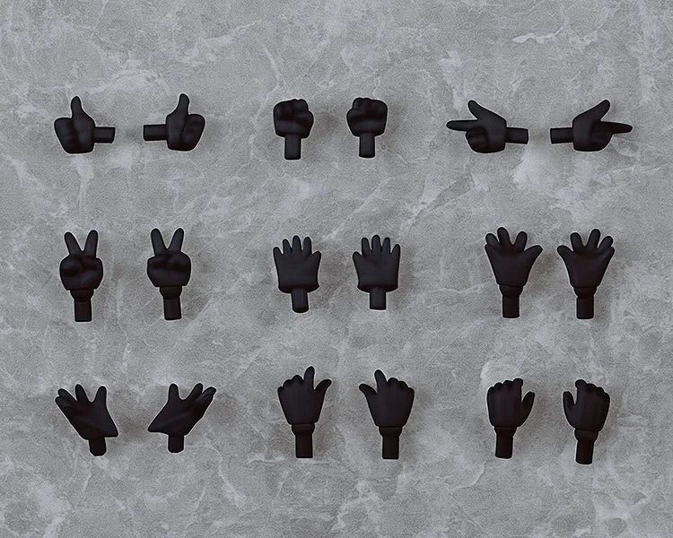 Nendoroid Doll - Zubehör - Hand Parts Set: Gloves Ver. (Black)