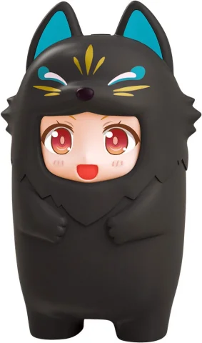 Produktbild zu Nendoroid More - Nendoroid Zubehör - Kigurumi Face Parts Case (Black Kitsune)