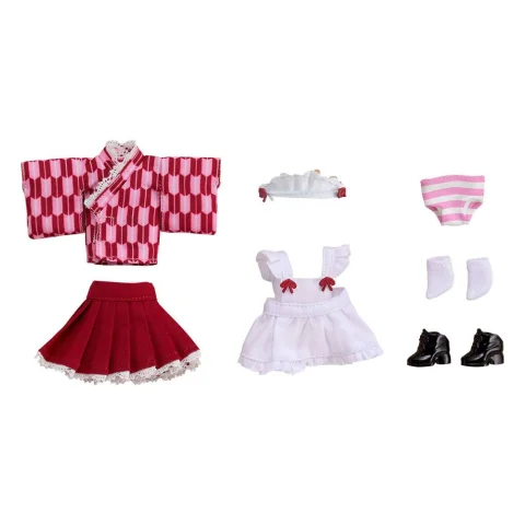 Produktbild zu Nendoroid Doll - Zubehör - Outfit Set: Japanese-Style Maid (Pink)