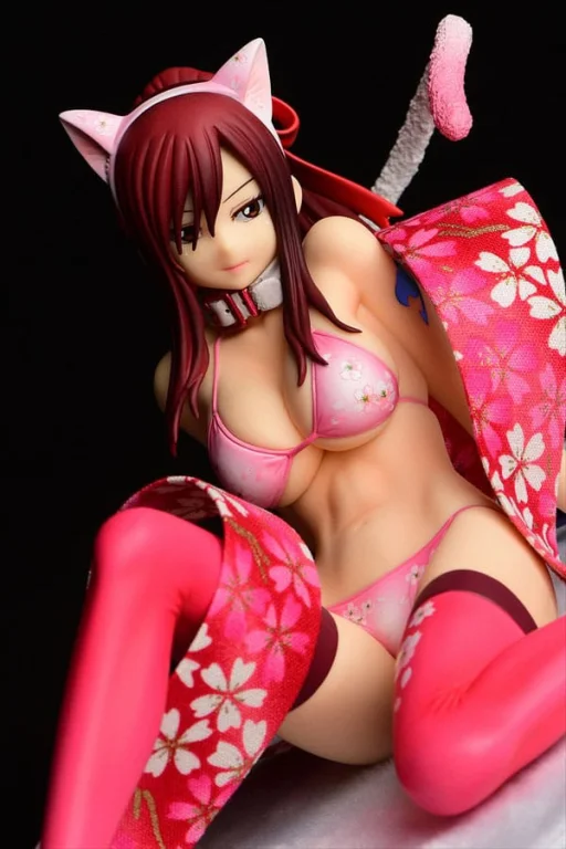Fairy Tail - Scale Figure - Erza Scarlet (Cherry Blossom CAT Gravure_Style)