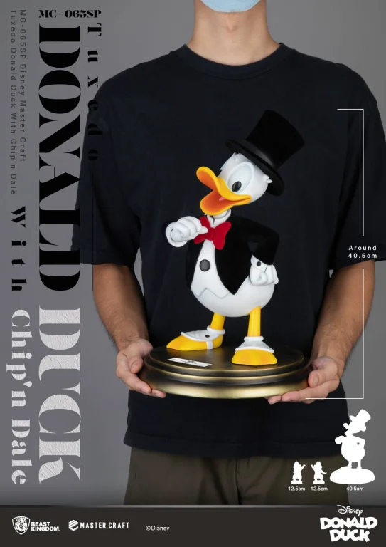Disney - Master Craft - Tuxedo Donald Duck with Chip'n Dale