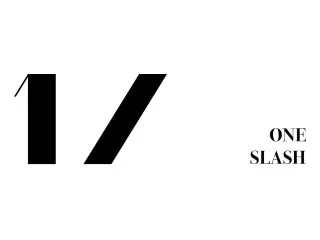 1 / ONE SLASH Logo