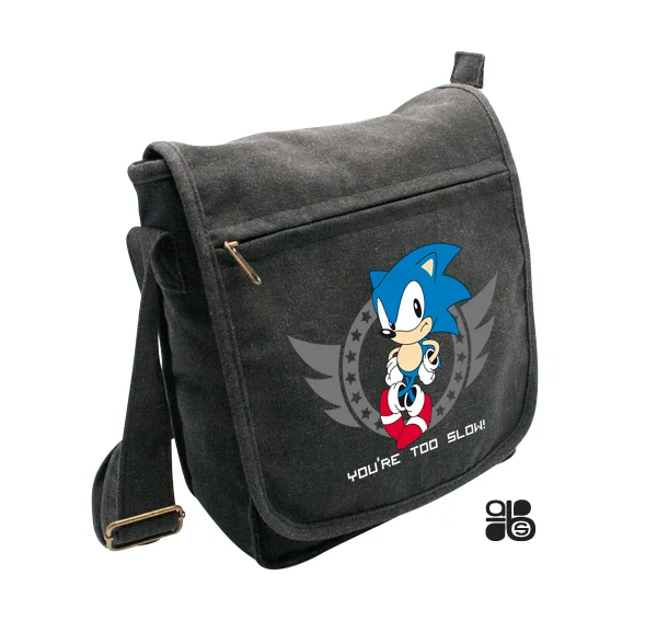 Sonic the Hedgehog - Messenger Bag - "You're too slow!"