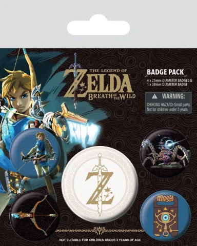 Produktbild zu The Legend of Zelda: Breath of the Wild - Badge Pack - Z-Emblem
