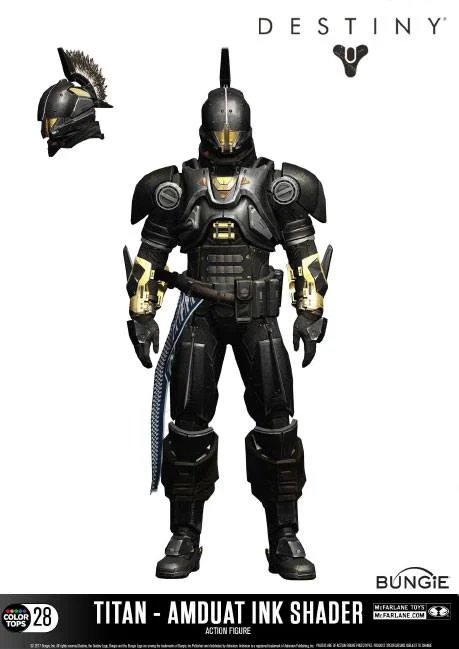Destiny - Color Tops Actionfigur - Titan: Amduat Ink Shader