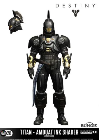 Produktbild zu Destiny - Color Tops Actionfigur - Titan: Amduat Ink Shader