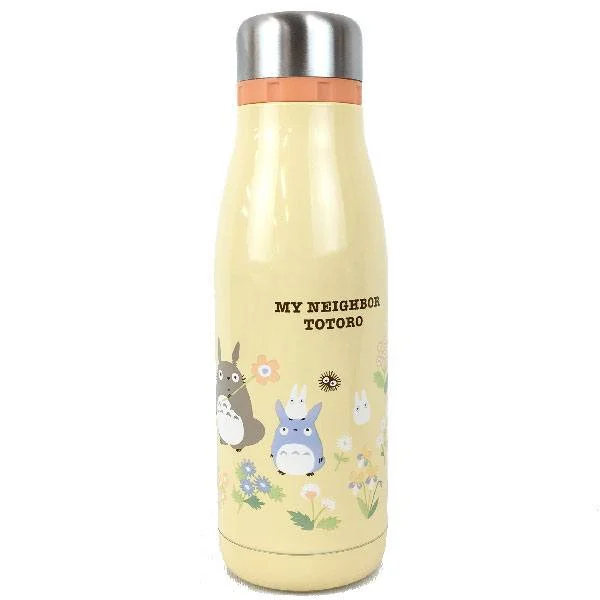 Mein Nachbar Totoro - Edelstahl Trinkflasche - Totoro & Flowers