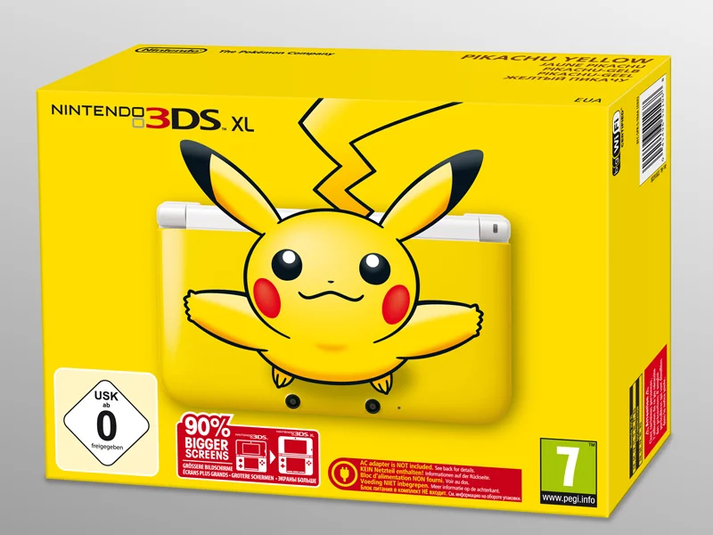 Nintendo 3DS XL (Pikachu Edition) inkl. Original Netzteil