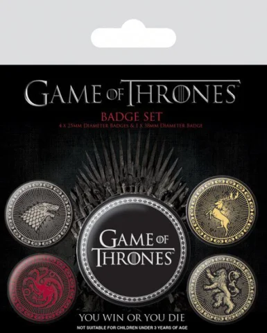 Produktbild zu Game Of Thrones - Badge Pack - Great Houses