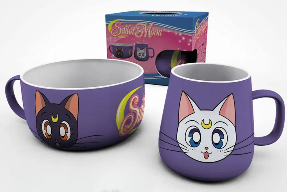 Sailor Moon - Frühstücks-Set - Luna & Artemis