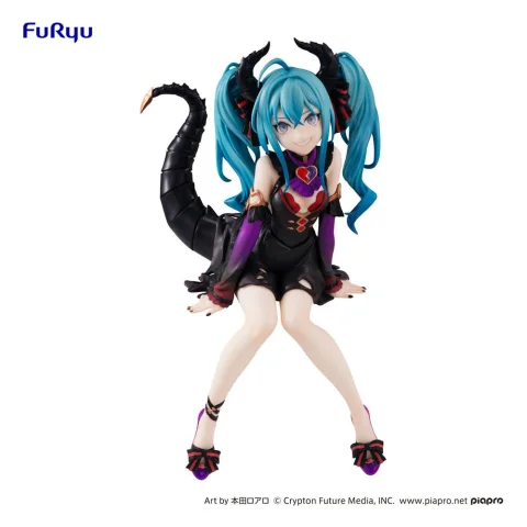 Produktbild zu Character Vocal Series - Noodle Stopper Figure - Miku Hatsune (Villain Color ver.)