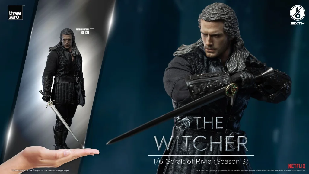 The Witcher - Scale Action Figure - Geralt von Riva (Season 3)