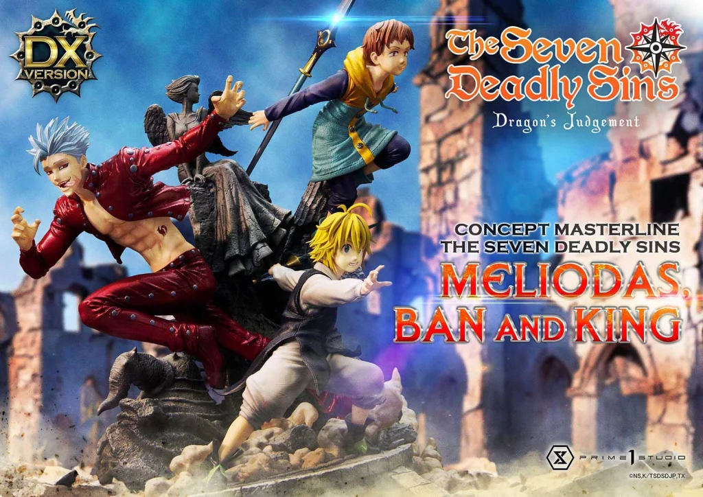The Seven Deadly Sins - Concept Masterline - Meliodas, Ban & King (DX Version)