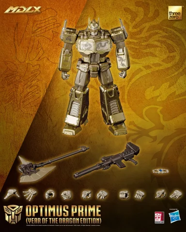 Produktbild zu Transformers - MDLX Action Figure - Optimus Prime (Year of the Dragon Edition)