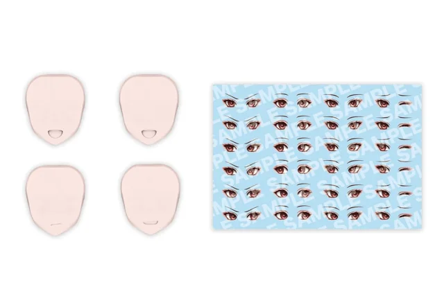 Produktbild zu SOUSAI SHOJO TEIEN - Plastic Model Kit Zubehör - Customized Face & Decal Set Vol. 1