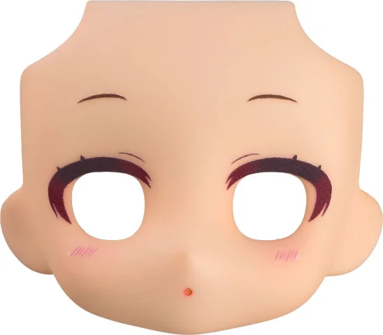 Produktbild zu Nendoroid Doll - Zubeh&ouml;r - Face Plate Narrowed Eyes: With Makeup (Peach)