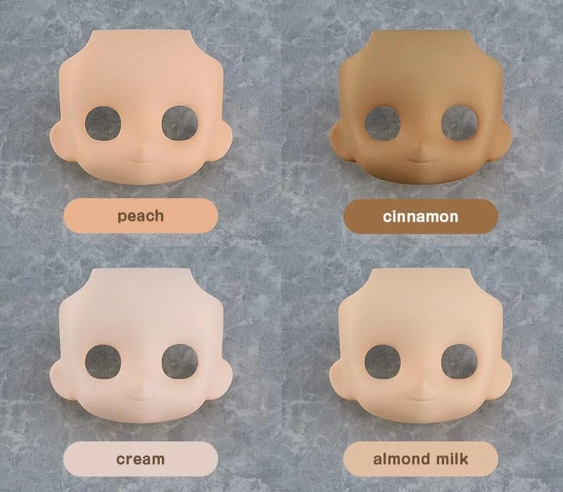 Nendoroid Doll - Zubehör - Face Plate Narrowed Eyes: With Makeup (Almond Milk)