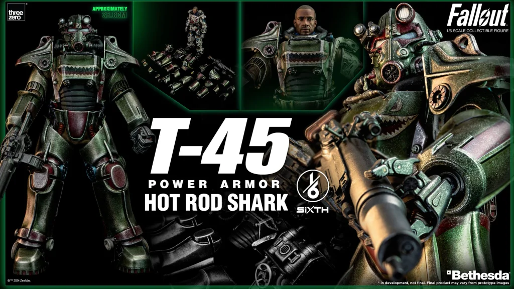 Fallout - FigZero - T-45 Hot Rod Shark Power Armor
