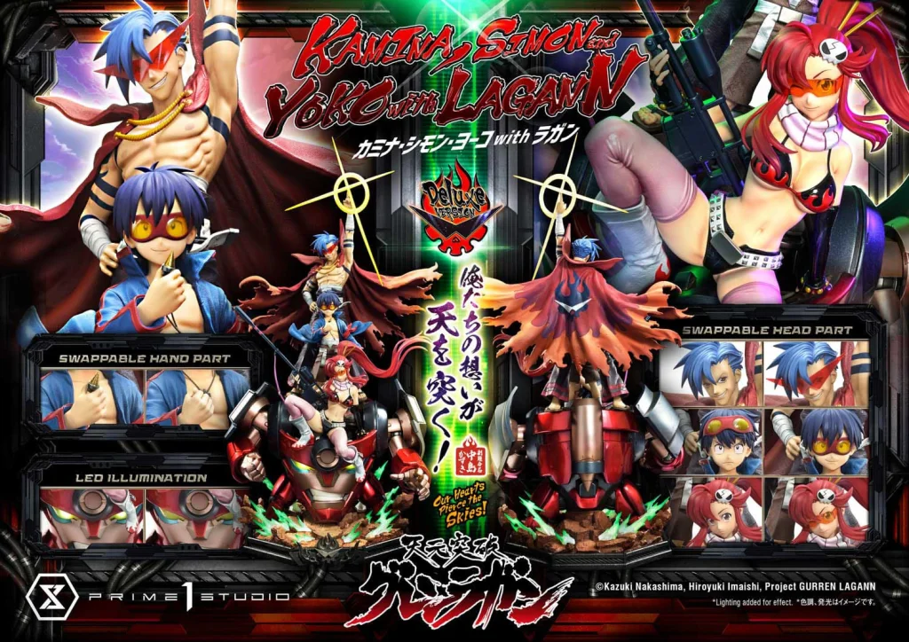 Gurren Lagann - Ultimate Premium Masterline - Kamina, Simon & Yoko with Lagann (Deluxe Version)