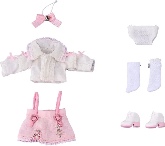 Produktbild zu Nendoroid Doll - Zubeh&ouml;r - Outfit Set: Suspender Skirt Set (White & Pink)