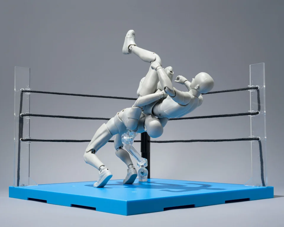 Tamashii Stage - Zubeh&ouml;r - ACT Ring Corner & Folding Chair Set (Neutral)