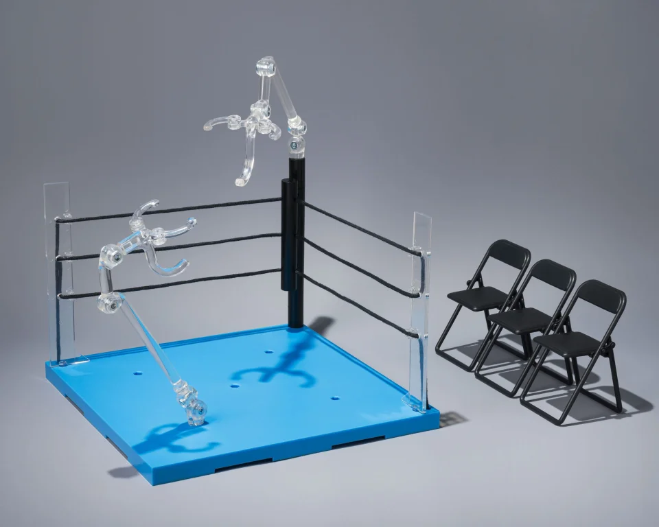 Tamashii Stage - Zubeh&ouml;r - ACT Ring Corner & Folding Chair Set (Neutral)