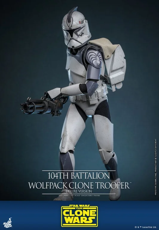 Star Wars - Scale Action Figure - 104th Battalion Wolfpack Clone Trooper (Deluxe Version)