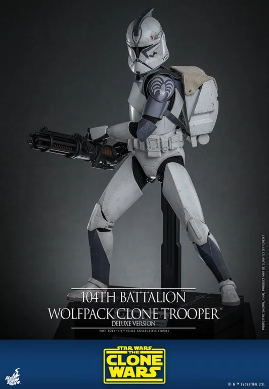 Star Wars - Scale Action Figure - 104th Battalion Wolfpack Clone Trooper (Deluxe Version)