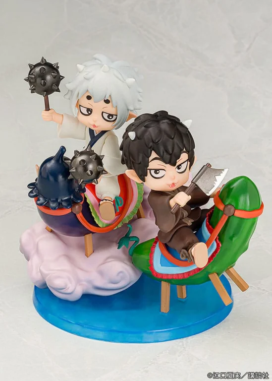 Hozuki's Coolheadedness - Chibi Figure - Karauri & Nasubi