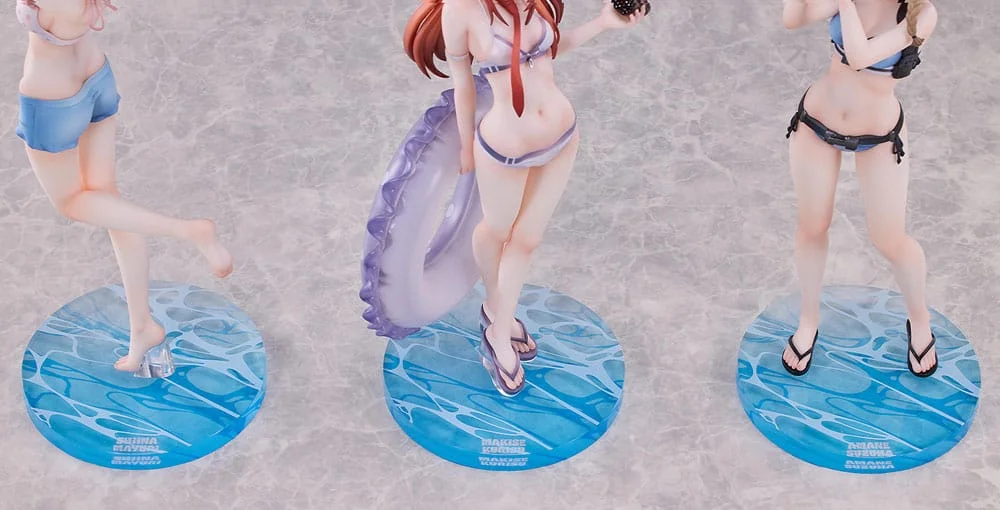 STEINS;GATE - Scale Figure - Suzuha Amane, Kurisu Makise & Mayuri Shiina (Swimsuit Ver.)