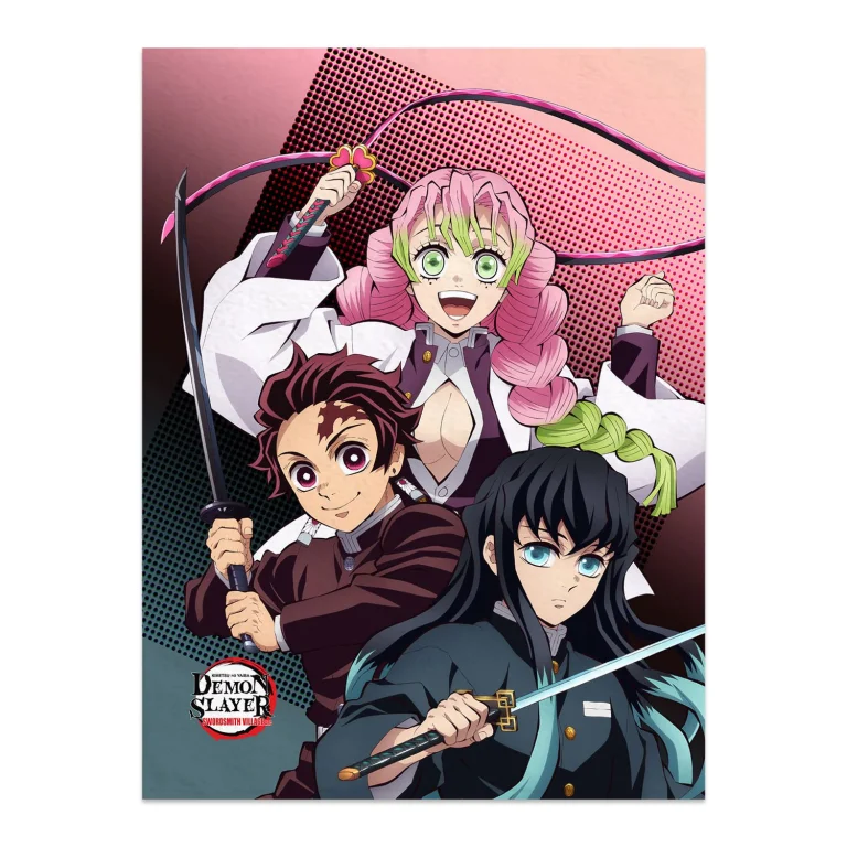 Demon Slayer - Decke - Tanjirō Kamado, Mitsuri Kanroji & Muichirō Tokitō
