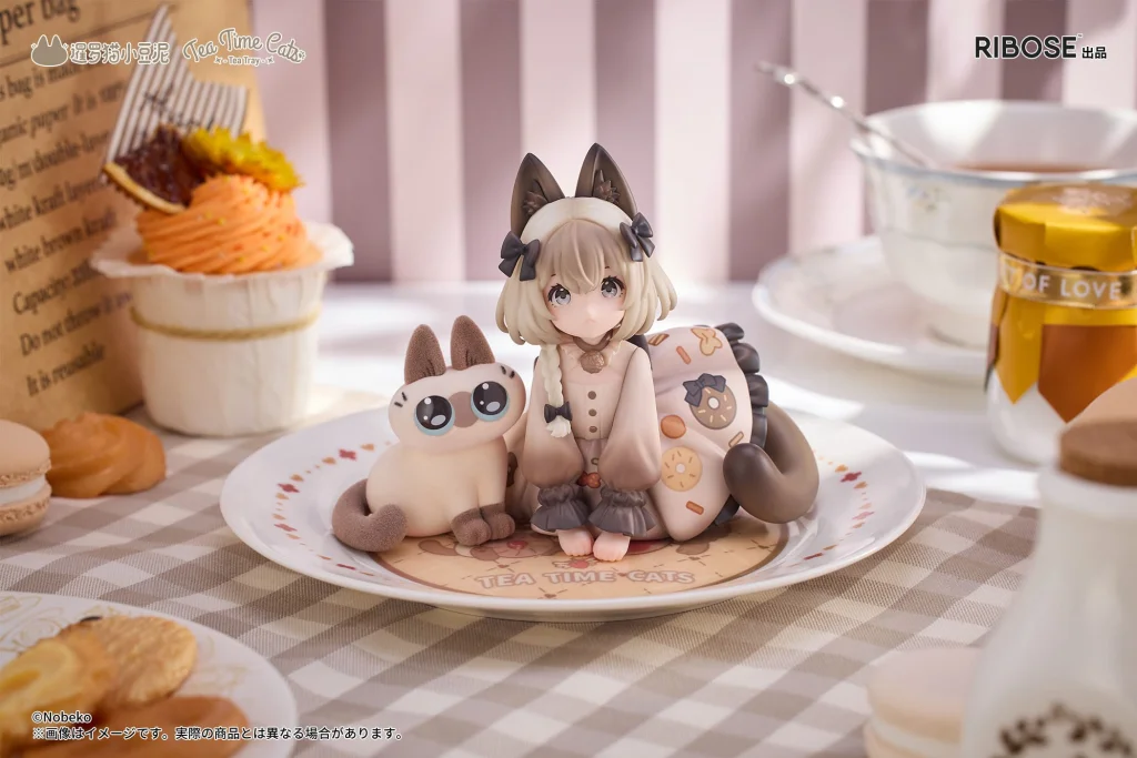 Decorated Life Collection Series - Tea Time Cats - Siamese Cat & Azuki-san (Friendship Collaboration Exclusive Set)