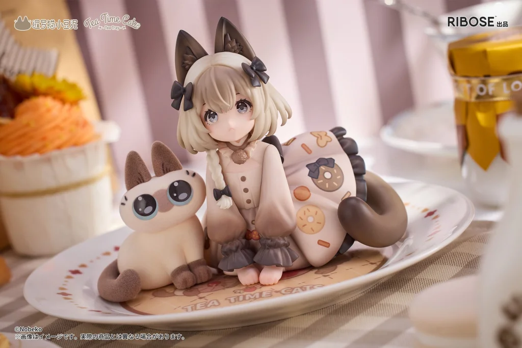 Decorated Life Collection Series - Tea Time Cats - Siamese Cat & Azuki-san (Friendship Collaboration Exclusive Set)