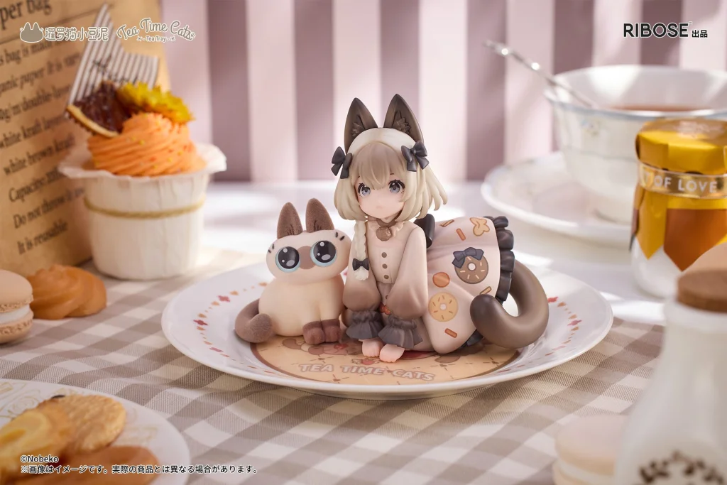 Decorated Life Collection Series - Tea Time Cats - Siamese Cat & Azuki-san (Friendship Collaboration Exclusive Set)