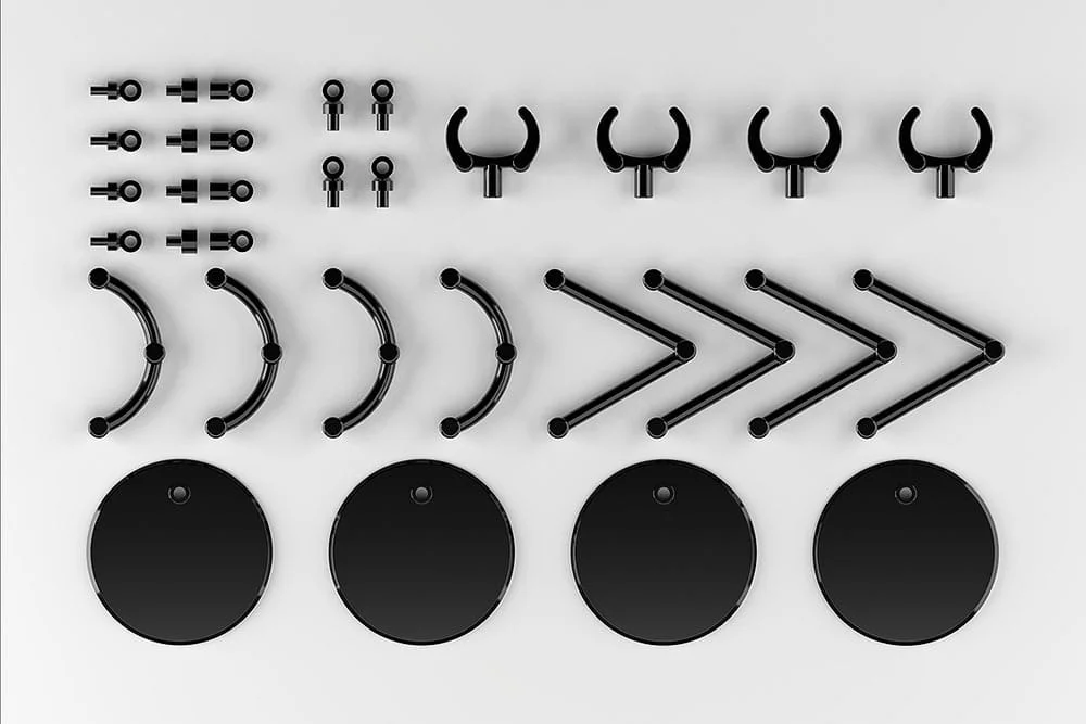 The Simple Stand - Nendoroid Zubeh&ouml;r - mini Black (3er Pack)