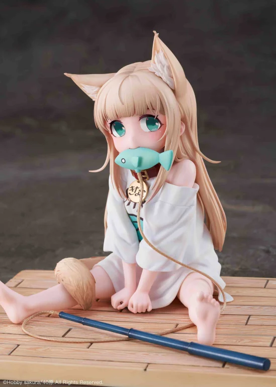 My Cat is a Kawaii Girl - Scale Figure - Kinako (Sit and Eat Fish Ver.)