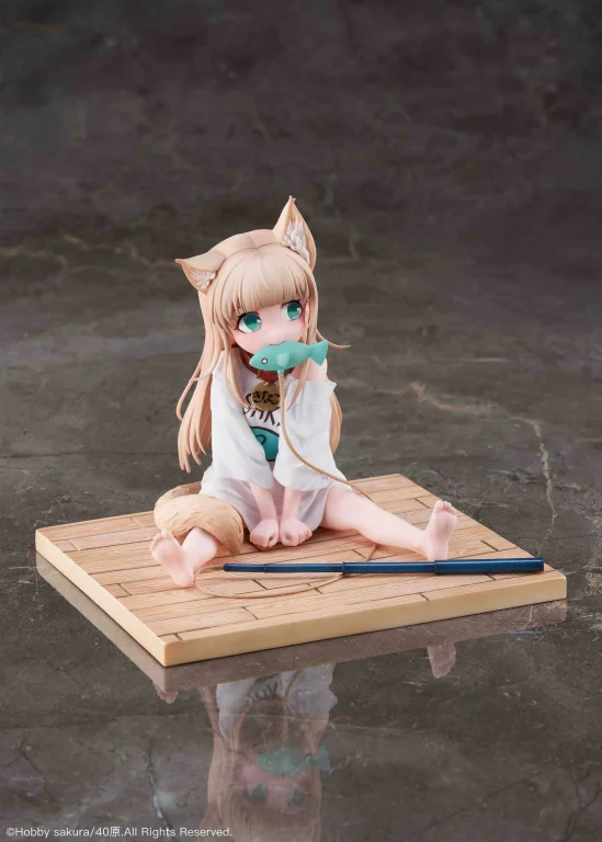 My Cat is a Kawaii Girl - Scale Figure - Kinako (Sit and Eat Fish Ver.)