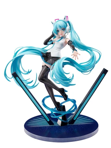 Produktbild zu Character Vocal Series - Scale Figure - Miku Hatsune (YOWU&times;F:NEX Nekomimi Headphone Ver.)