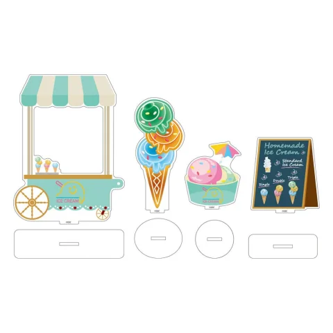 Produktbild zu Nendoroid More - Nendoroid Zubehör - Acrylic Stand Decorations: Ice Cream Parlor
