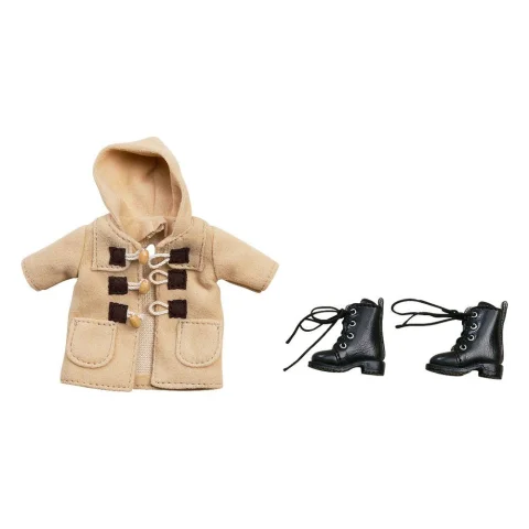 Produktbild zu Nendoroid Doll - Zubehör - Outfit Set: Warm Clothing Boots & Duffle Coat (Beige)