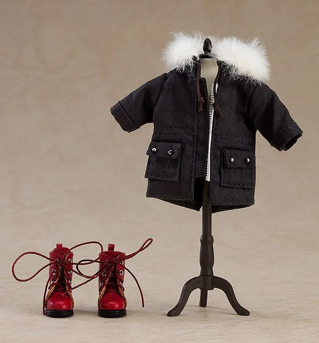 Nendoroid Doll - Zubehör - Outfit Set: Warm Clothing Boots & Mod Coat (Black)