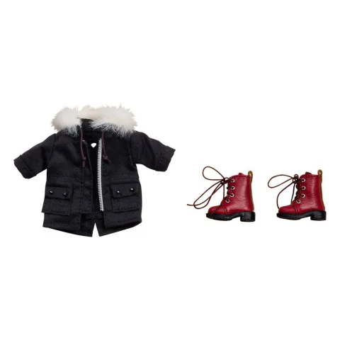 Produktbild zu Nendoroid Doll - Zubehör - Outfit Set: Warm Clothing Boots & Mod Coat (Black)