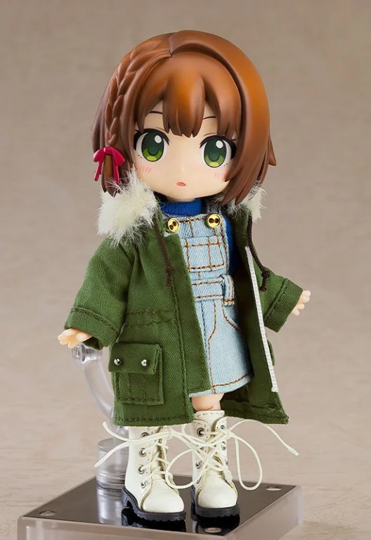 Nendoroid Doll - Zubehör - Outfit Set: Warm Clothing Set Boots & Mod Coat (Khaki Green)