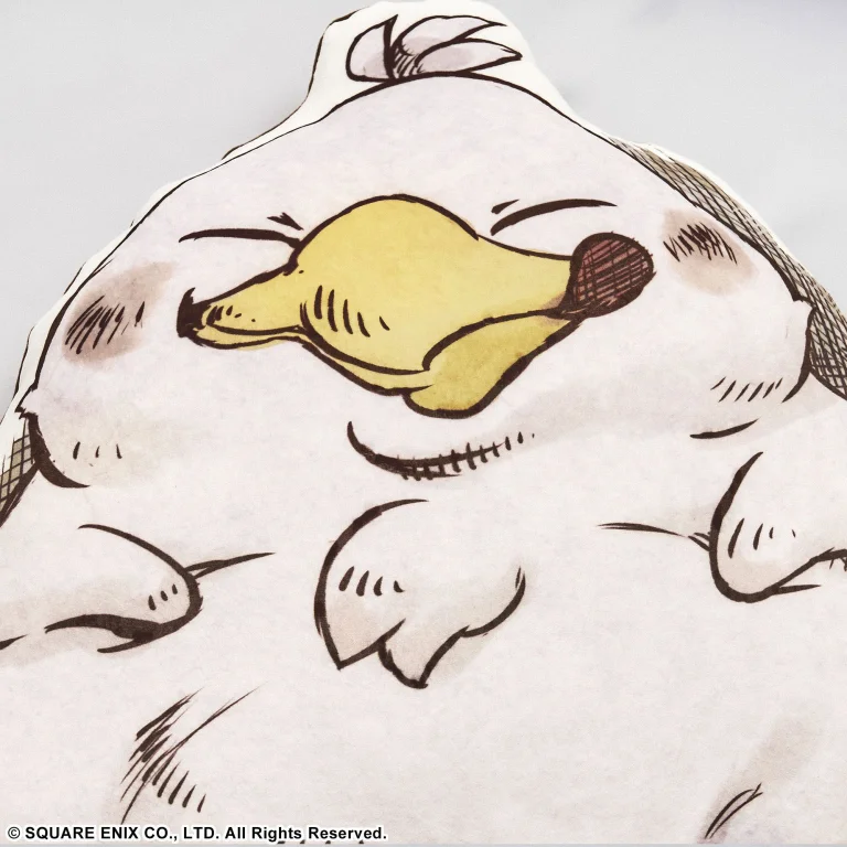 Final Fantasy - Fluffy Fluffy Die-cut Kissen - Fat Chocobo