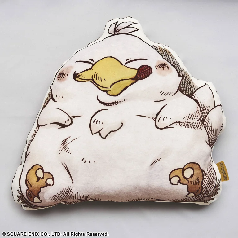 Final Fantasy - Fluffy Fluffy Die-cut Kissen - Fat Chocobo