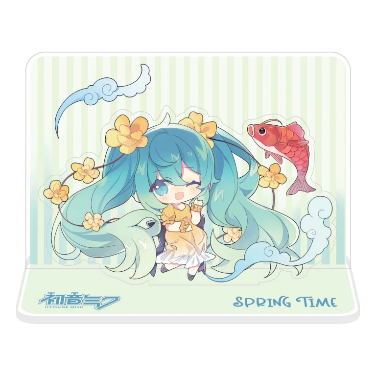 Character Vocal Series - Acrylic Stand - Miku Hatsune (Spring Time Chibi Miku with Koi)