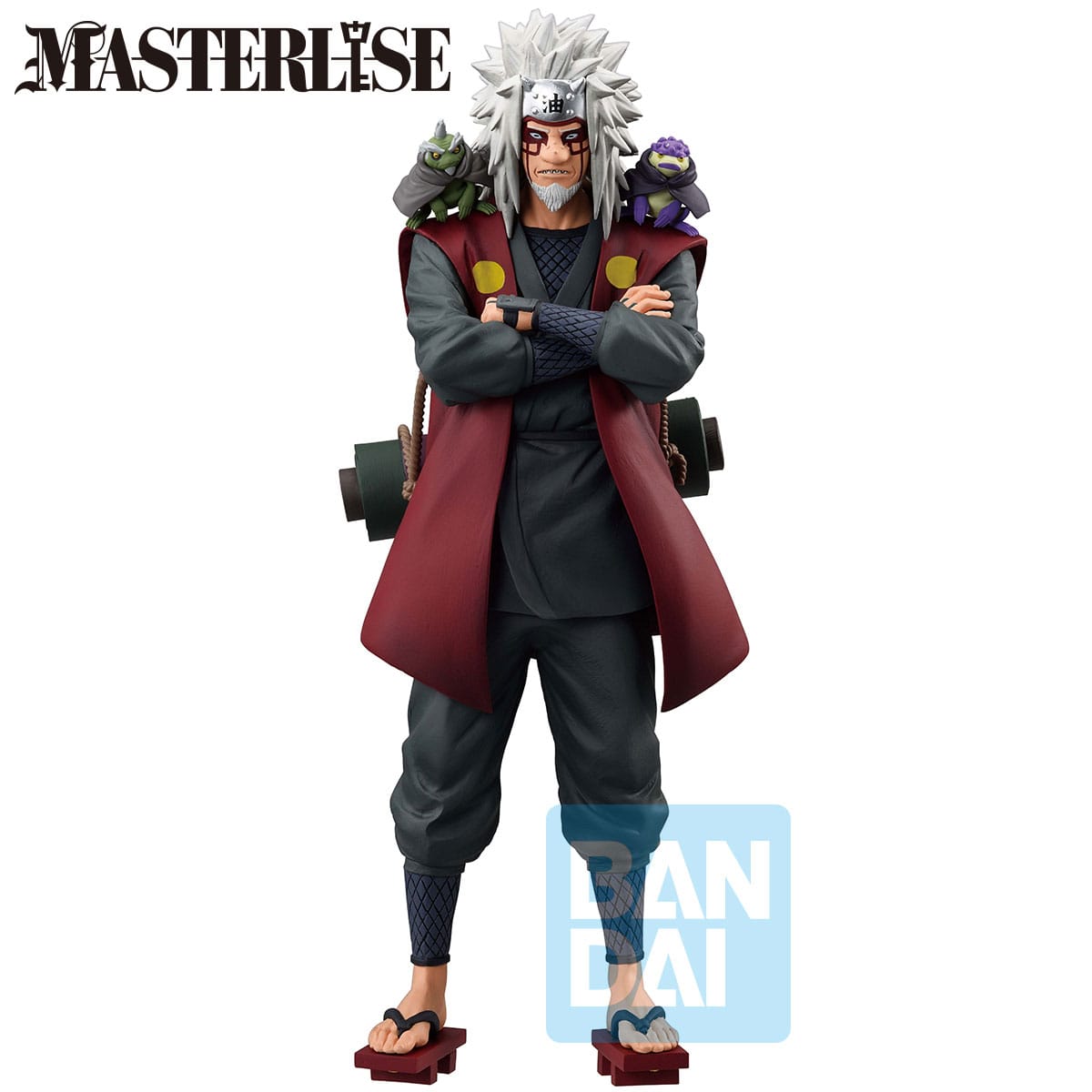Figurine Ichibansho Jiraiya – Naruto Shippuden, Masterlise 24,9 Cm, Statue De Collection Bandai Spirits, Sannin Légendaire